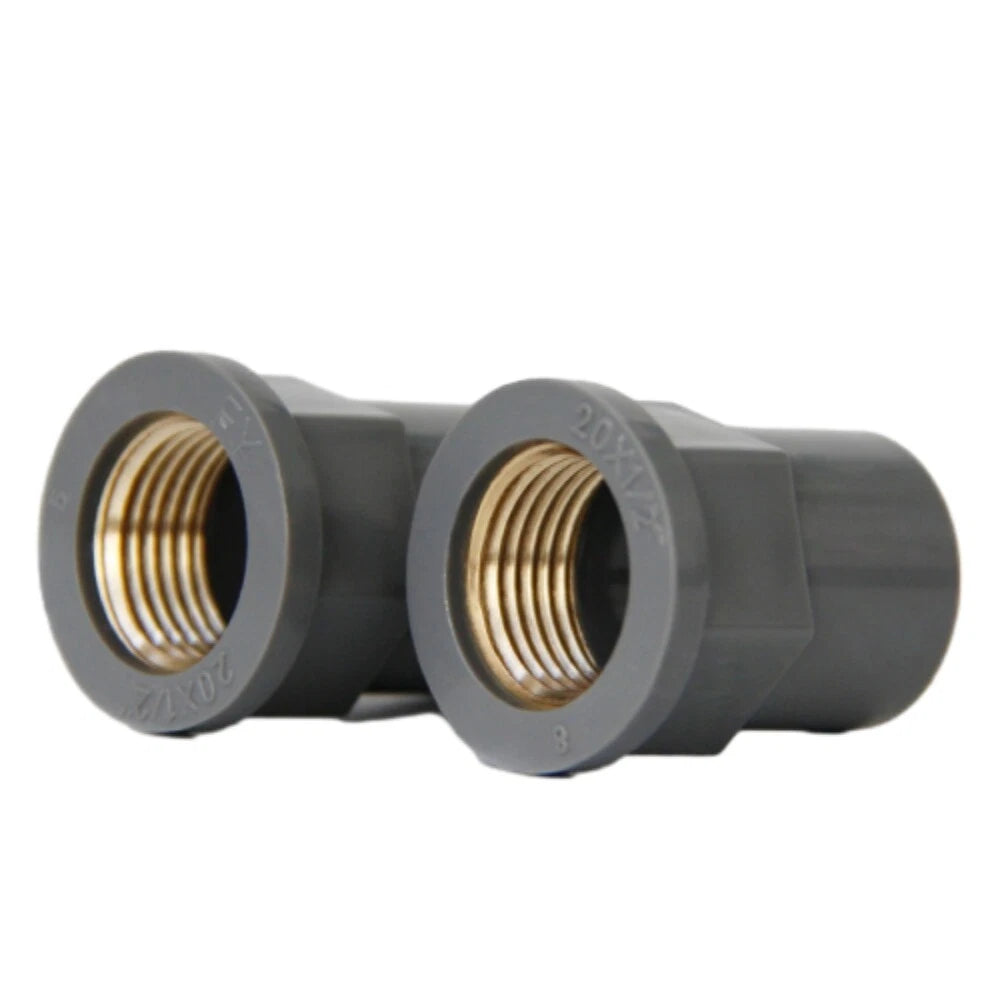 Grey PVC Threaded Pressure Pipe Fittings Ponds Pools Aquarium 1 2" 3 4" 1"