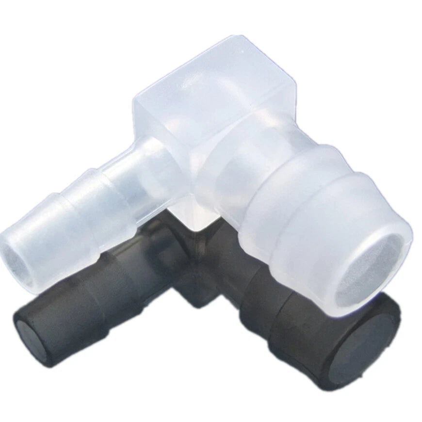 90 Degree Elbow Plastic Barbed Joiner Reducer Connector Pipe Hose Joiner Fitting