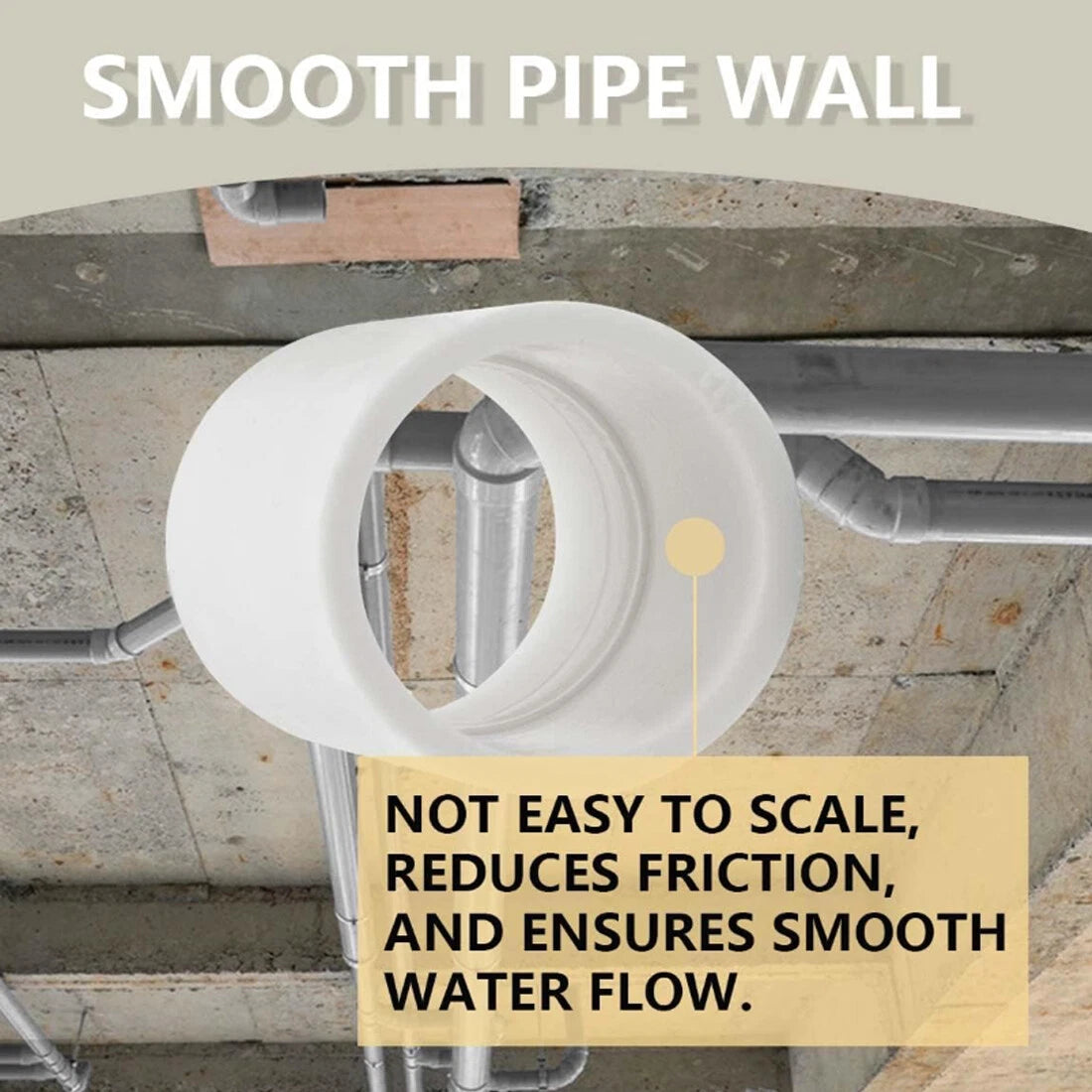 PVC Straight Pipe Coupling Socket — ID 16mm–200mm, White / Blue / Grey