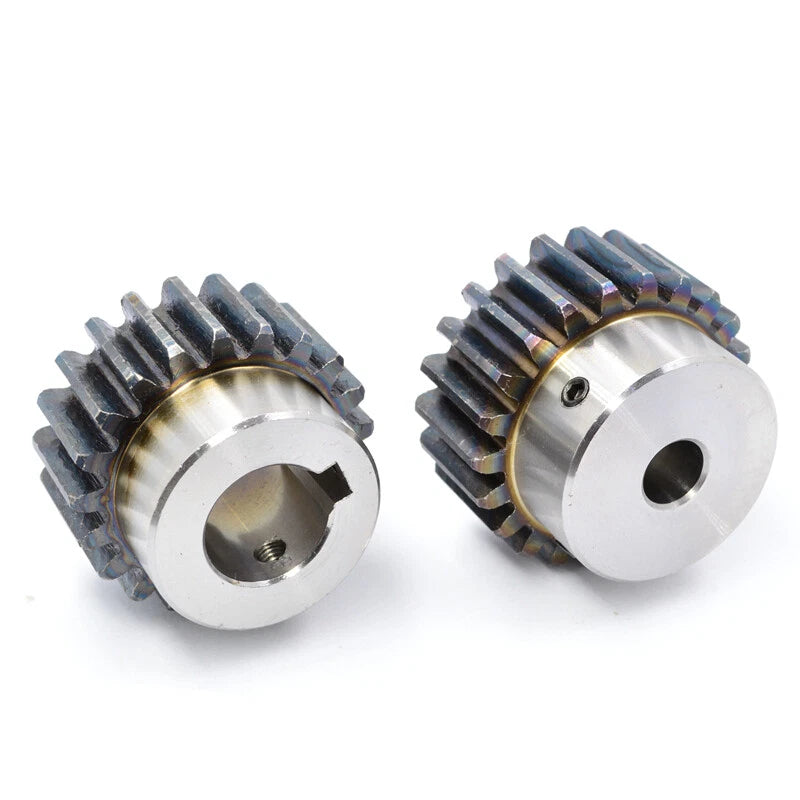 2 Mod 12-24 Teeth Straight Spur Gear 45# Steel Motor Transmission Gear