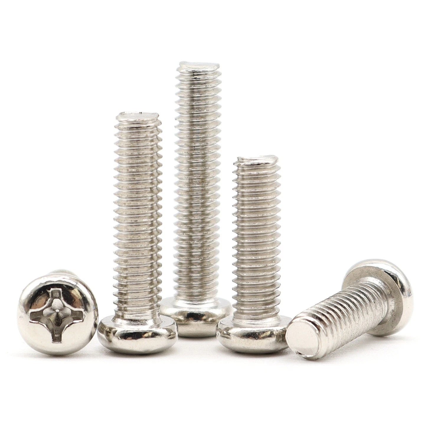 Nickel Plated Pan Head Phillips Machine Screws – ISO 7045, M1 to M4, Corrosion Resistant