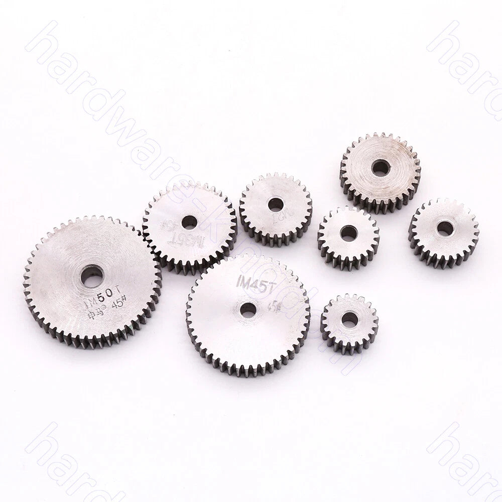 1/1.5M Spur Gears 12T-100T Metal Transmission Gear 45# Steel 1 Mod 12-100 Teeth