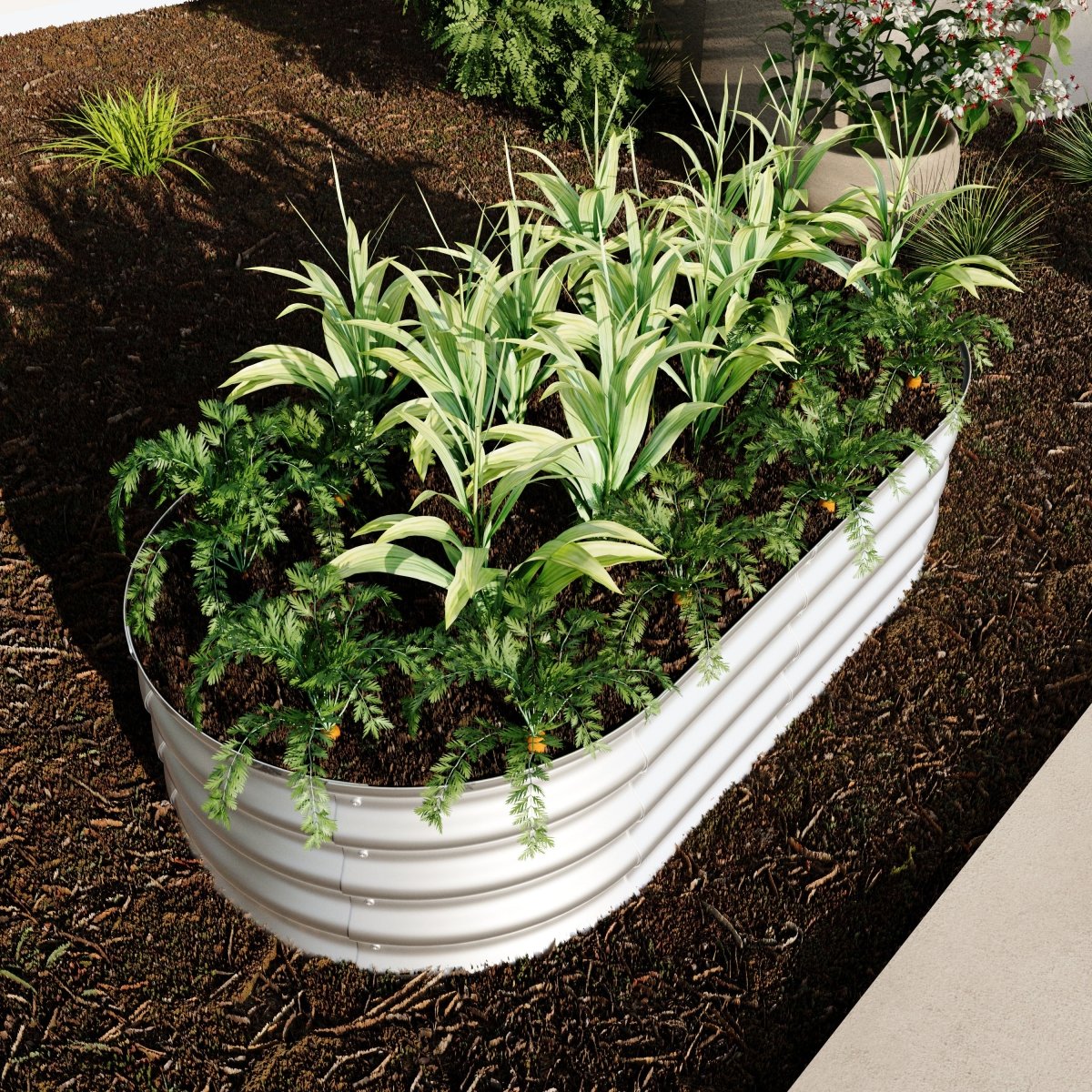 Raised Garden Bed Kit, Galvanized Planter Raised Garden Beds for Outdoor for Vegetables,Flowers &Herbs, Heavy Duty, Rust - Resistant, Easy Assembly - HomeDIYer