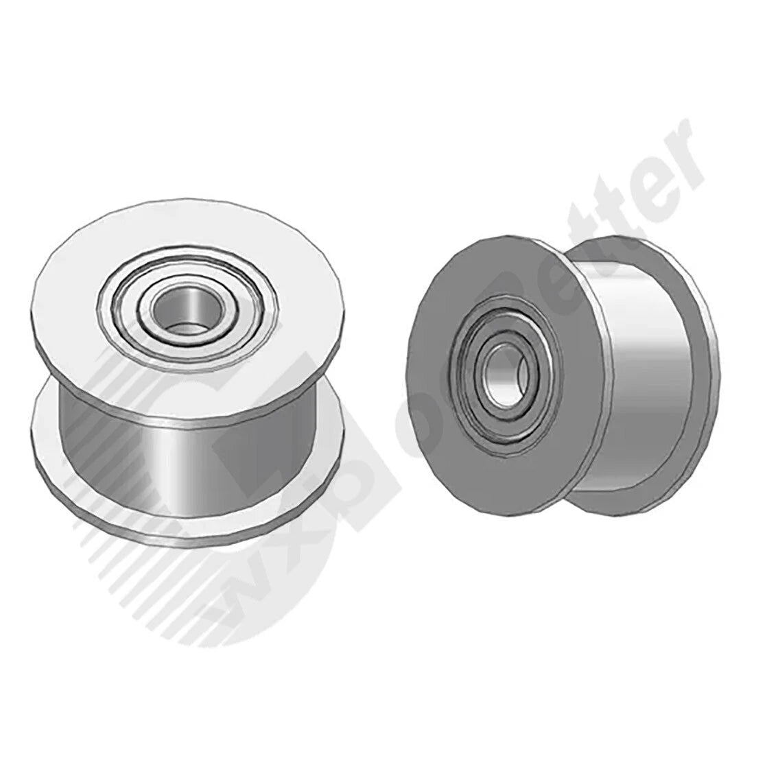 Smooth Idler Pulley Width=11~32mm Timing Belt Idler Drive Pulley Bore=3mm~15mm