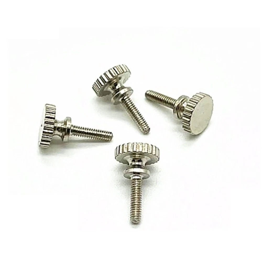 M2 Step Knurled Thumb Screws – Nickel Plated Brass, Step Head Hand Grip Bolt (Tool‑less Fastener) - HomeDIYer