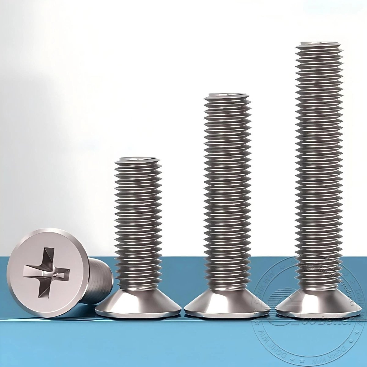 Titanium Phillips Flat Head Machine Screws — GR2 Countersunk, M2 to M8 - HomeDIYer