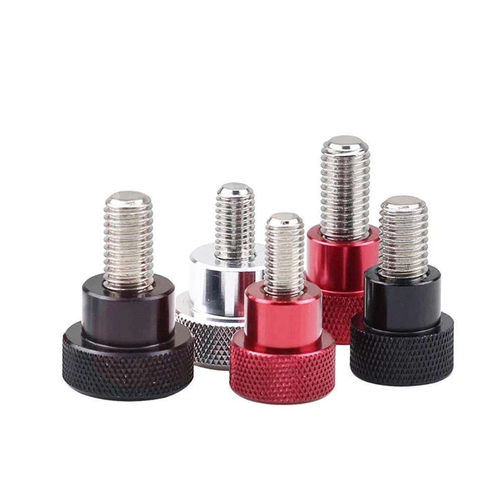 M6 M10 Knurled Thumb Screws Hand Grip Knob Bolt Stainless Steel & Aluminum Alloy