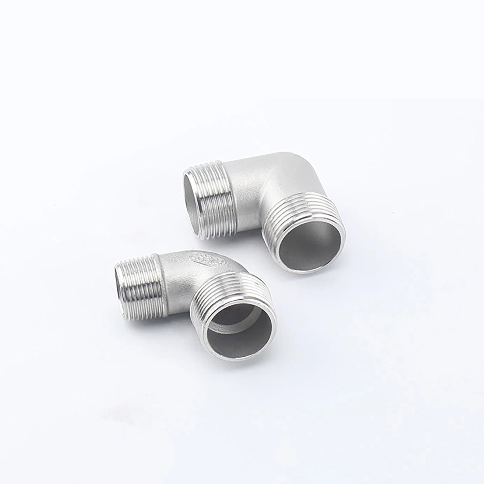 BSP Male to Male 304 Stainless Steel 90° Elbow Pipe Fitting — 1/4" to 2"