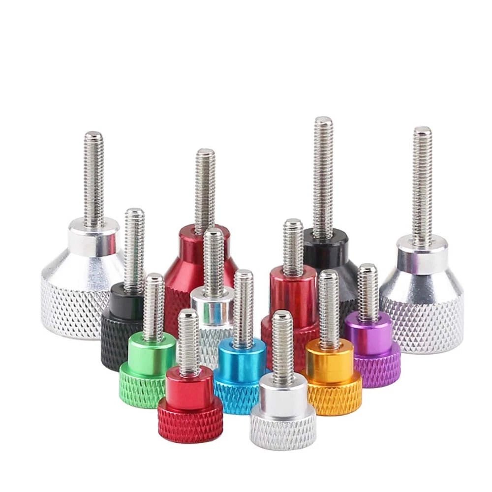 M3 Knurled Thumb Screws – Anodized Aluminum Handle + A2 Stainless Steel Thread, Hand Grip Bolts - HomeDIYer