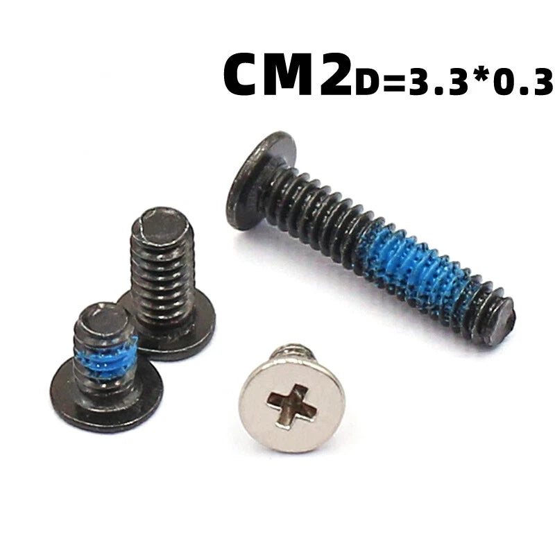 M2 Carbon Steel Phillips Ultra‑Thin Flat Head Machine Screws – Cross Drive, for PC & Laptop Repair (2–10mm)
