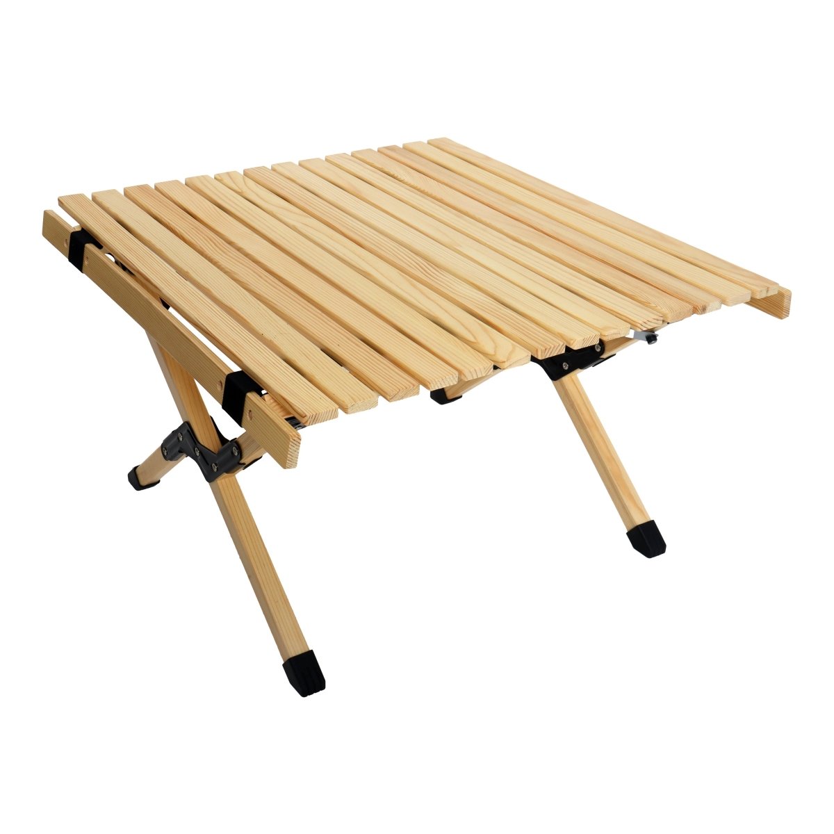 Portable Foldable Outdoor Picnic Table - Natural Beech Wood Camping Table with X - Frame Design - Small Sizes - HomeDIYer