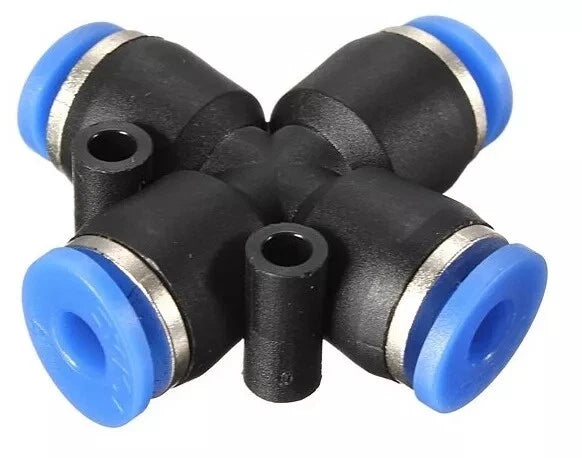 Nylon Pneumatic Push-fit Elbow Connector — Y-Shape, Cross & L-Shape | Air Line Tube Fitting