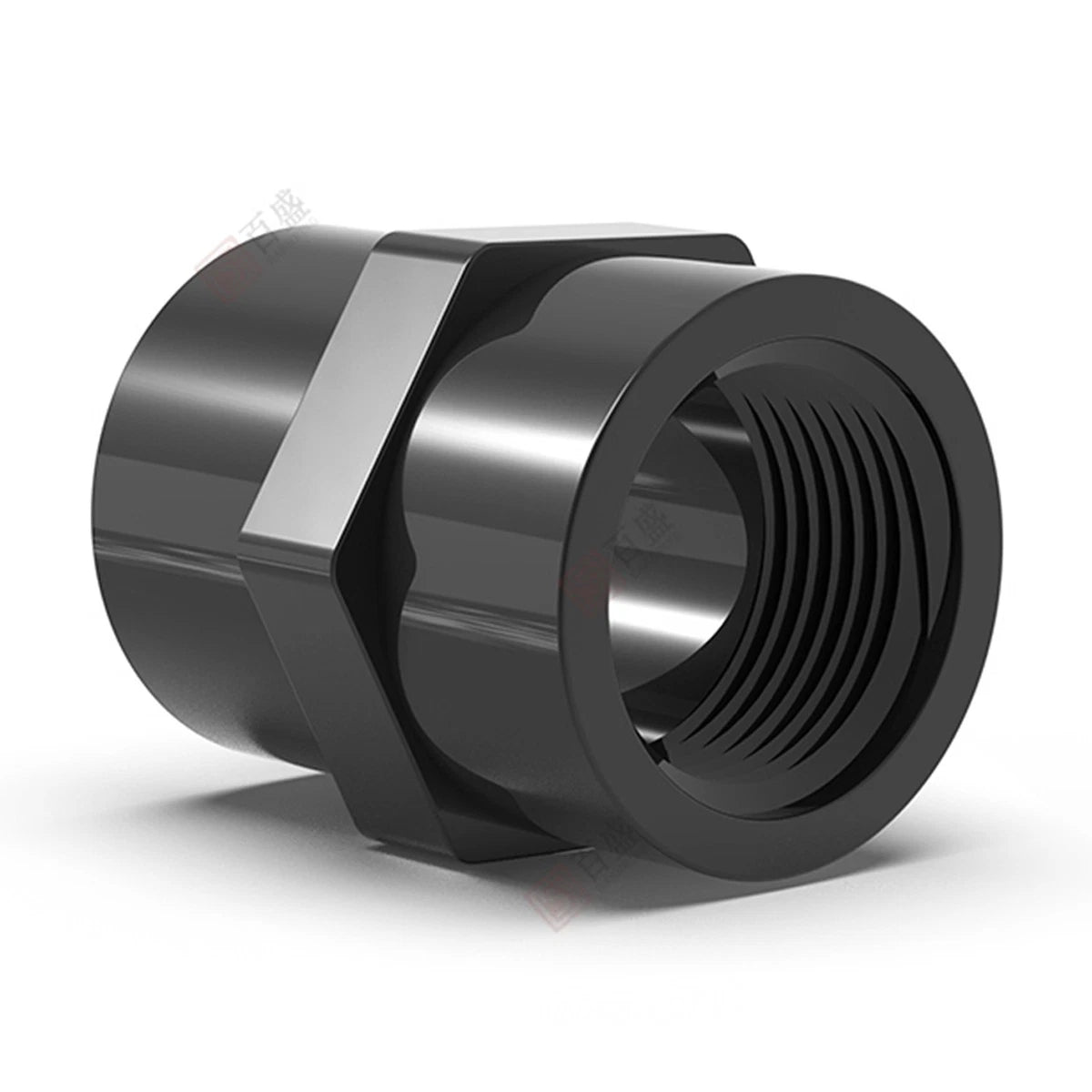 PVC Metric Plumbing Fittings Pipe Straight Threaded Male & Female Connector