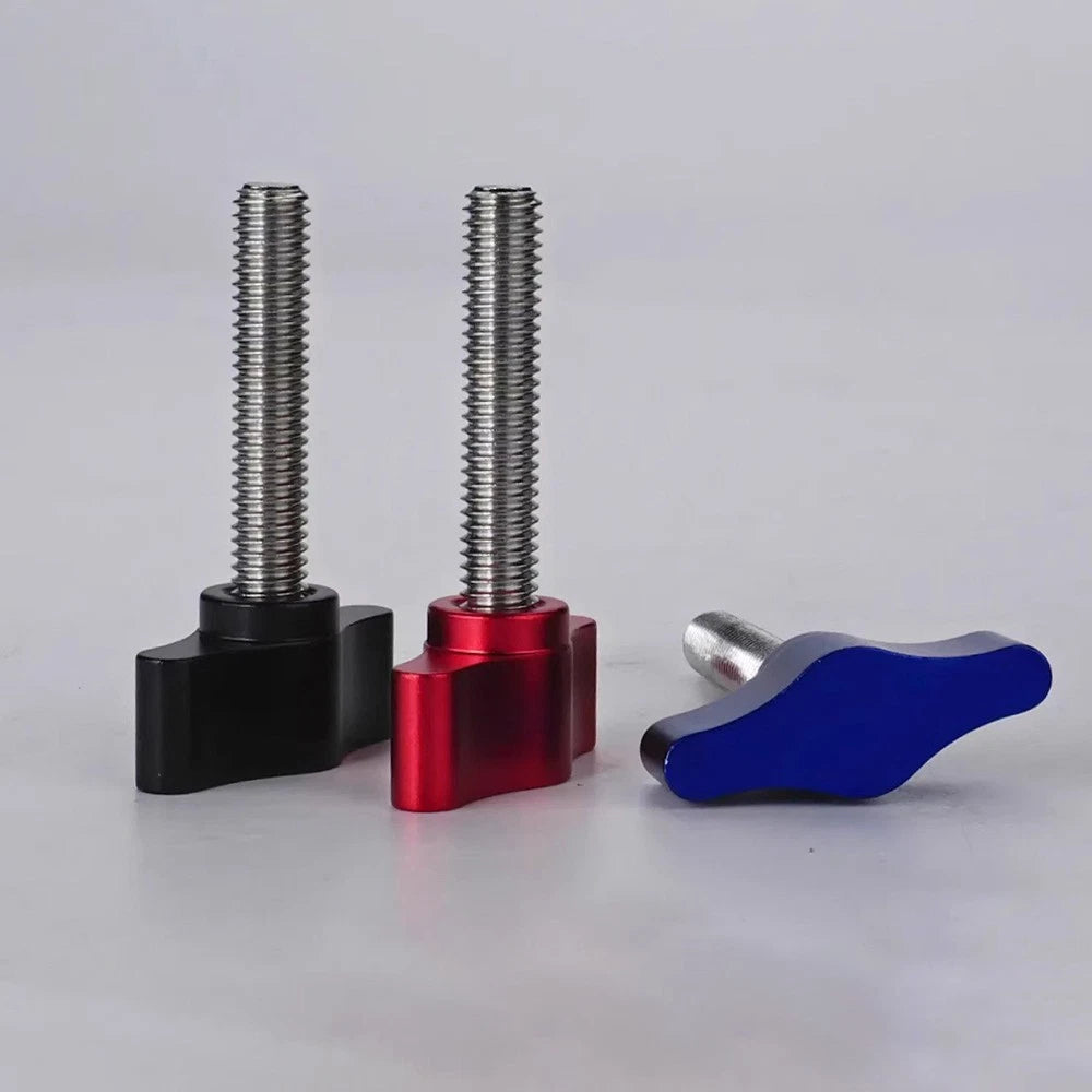 2pcs Thumb Screw Knobs M5 M6 M8 x 6mm-100mm T- Screws With Tee Wing Knob Head