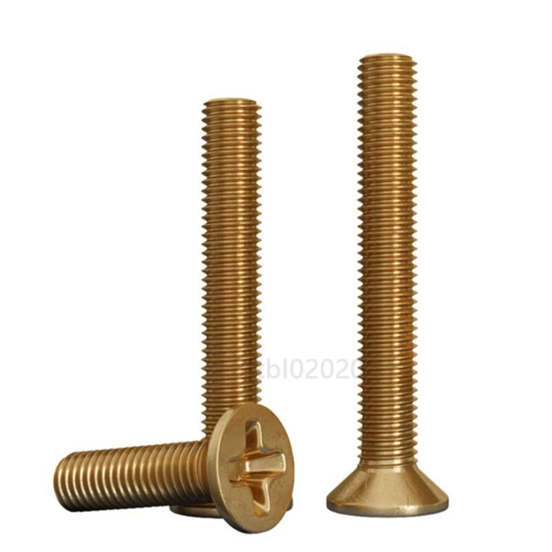 M2 Phillips Countersunk Machine Screws — Stainless, Nickel, Brass & Black Zinc - HomeDIYer