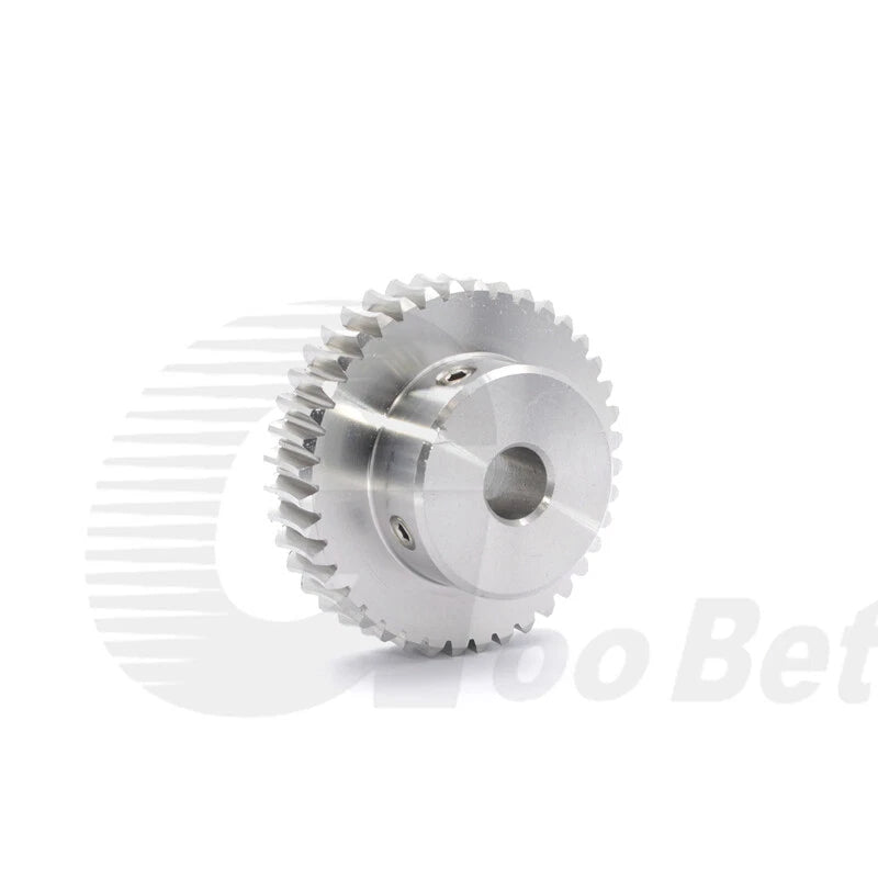 Module 1 Worm Shaft Worm Gear Wheel Stainless Steel 15 to 60 Tooth Precision 304