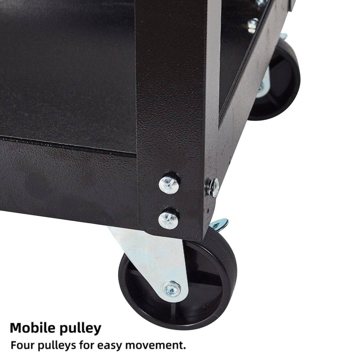 Black Tool Cart 3 - Tier 26*14.2*30.3 Inch(L*W*H) - HomeDIYer
