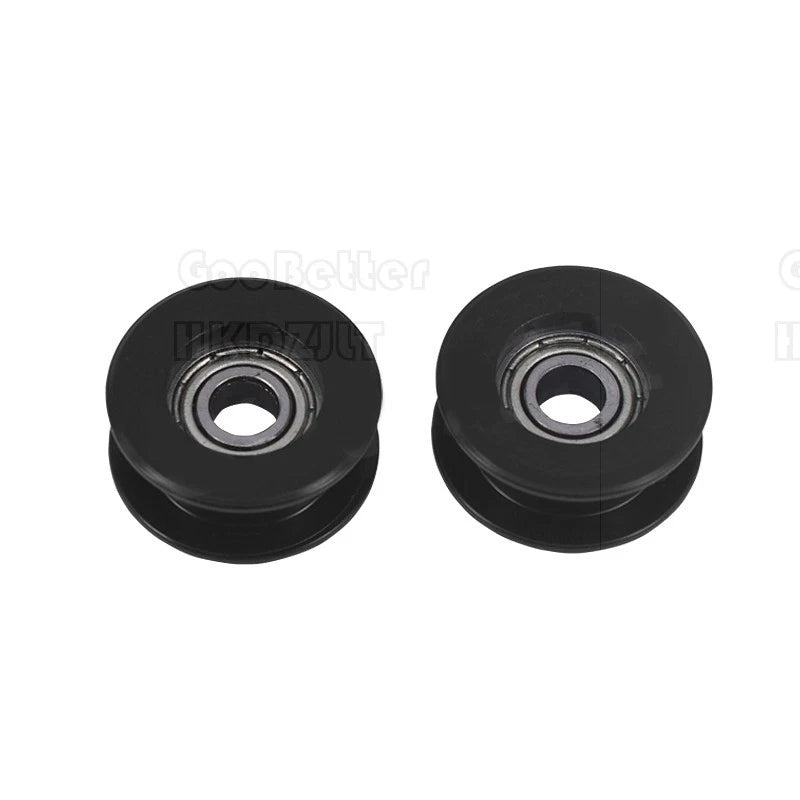 Nylon Bearing Roller H Type Grooved Wheel Pulleys Rail Wheel 695ZZ 5x21x9 mm