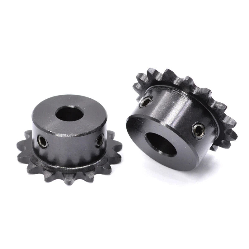 Roller Chain Sprocket 1/4" Transmission Sprockets 24~30 Teeth 45# Steel Blacken