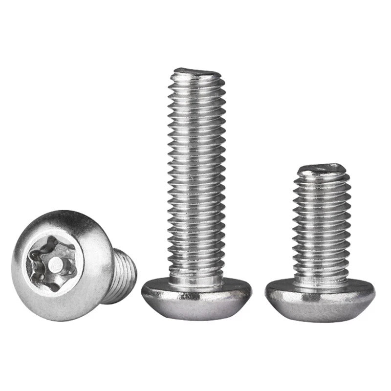 M3–M10 Tamper-Proof Torx Pan Head Screws – A2 Stainless Steel, Security Machine Bolts