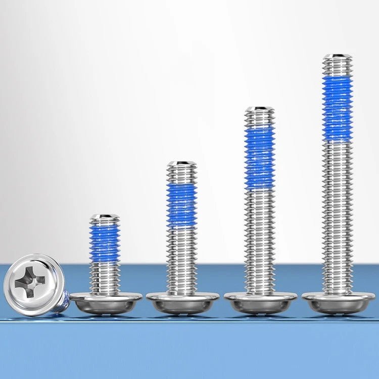 A2 Stainless Steel Phillips Flanged Button Head Machine Screws — M2 to M6, Built - In Washer Face - HomeDIYer