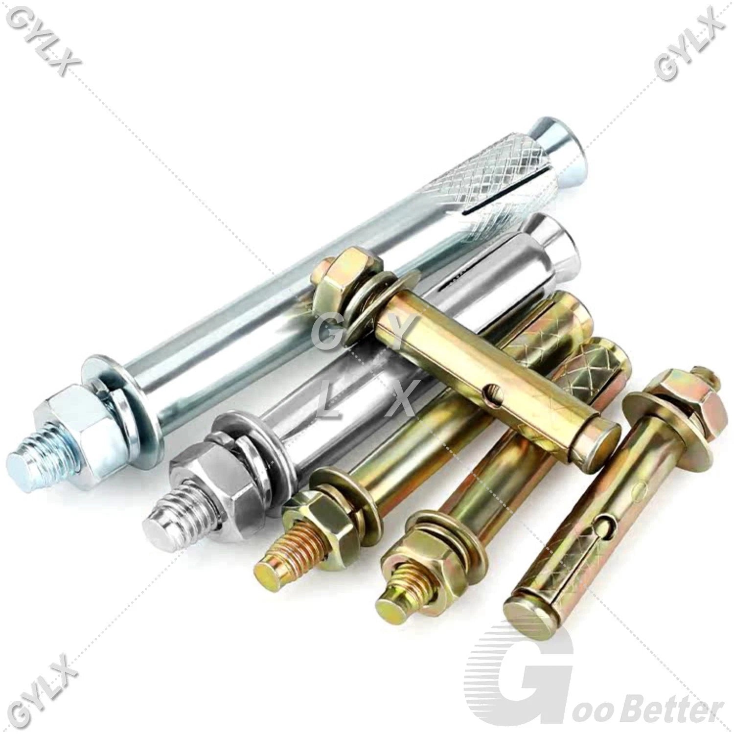 Concrete Expansion Bolts Wall Anchor Screws — M6 to M20 | Stainless Steel & Zinc Plated