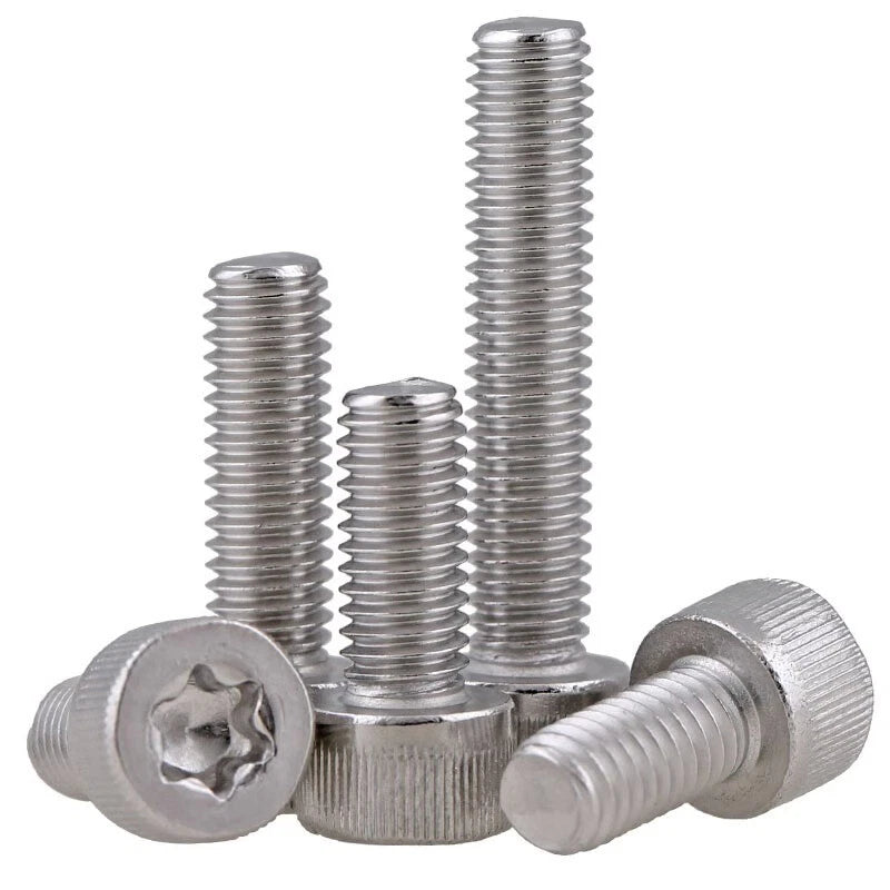 Torx Socket Cap Head Screws – M2 to M5, A2 Stainless Steel, Security Machine Bolts (304 Stainless)