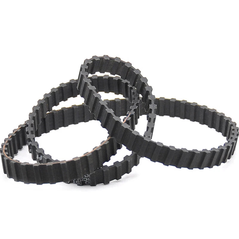 Double Sided Toothed Timing Belt – DL Series, Black Closed Loop, 20mm & 25mm Width