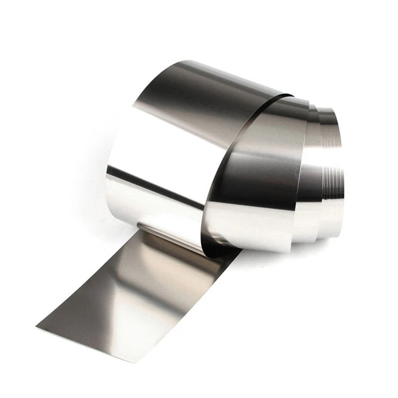 304/301 Stainless Steel Shim Sheet – Bright Polish, 0.02–0.45mm Thick, Cut-to-Size