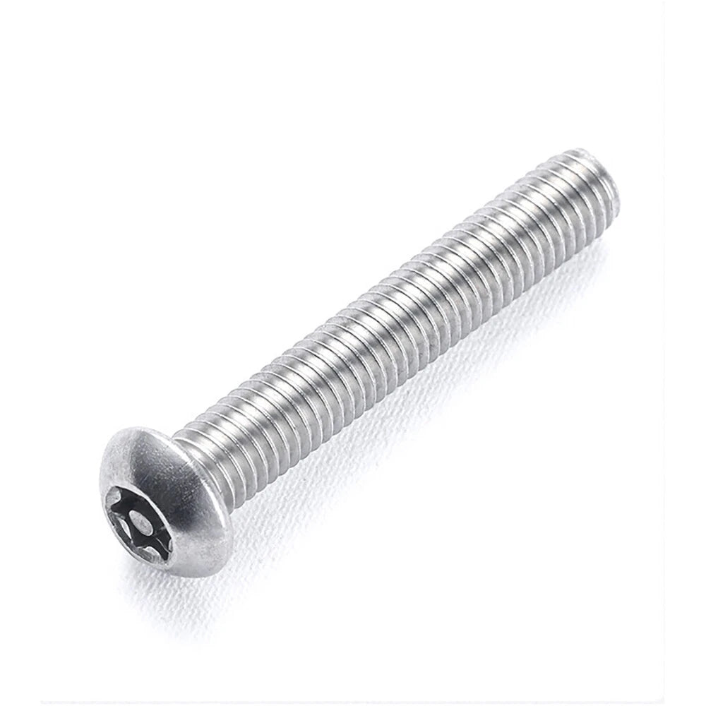 M10 Button Head Torx Security Screws | A2 Stainless Steel | Tamper-Resistant | 20–60mm