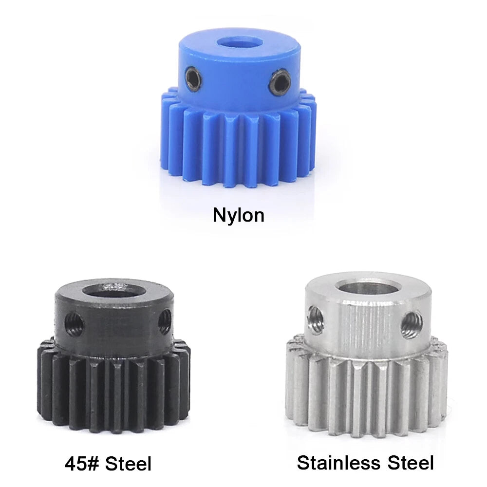 1 Modulus 20 Teeth Spur Gears Transmission Motor Gear Bore 4-12.7mm Pitch 3.14mm