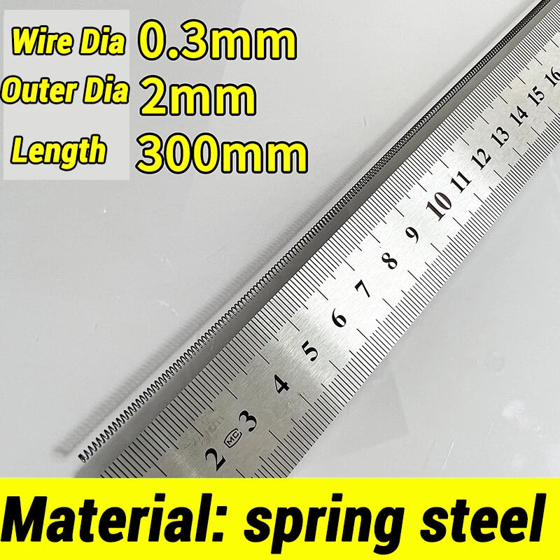 Compression Spring Various Size 2-60mm Diameter & 300mm Length Pressure Small