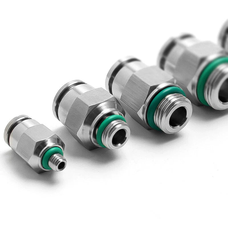304 Stainless Steel Compression Fitting Female Straight Coupling Connector
