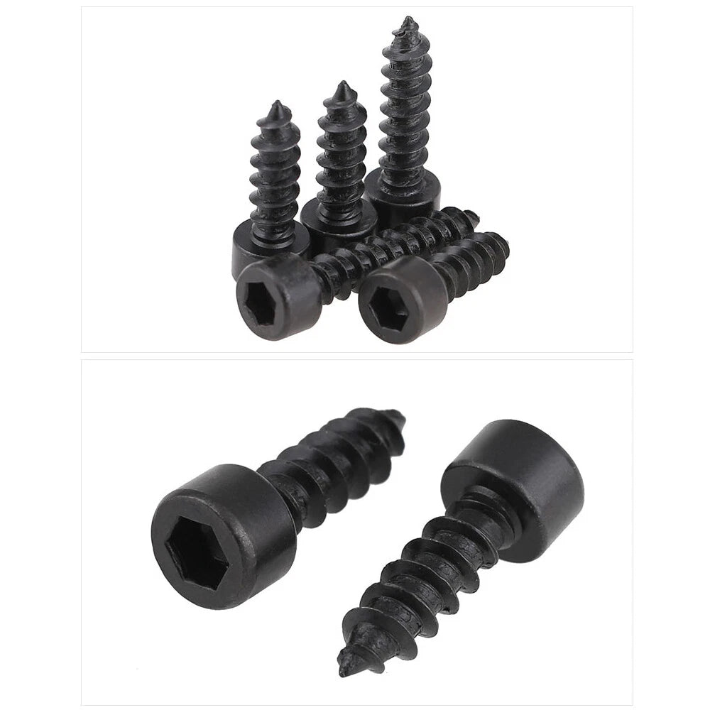 Hex Socket Cap Head Self Tapping Screws – Grade 8.8 Steel, M2–M6, Black Oxide
