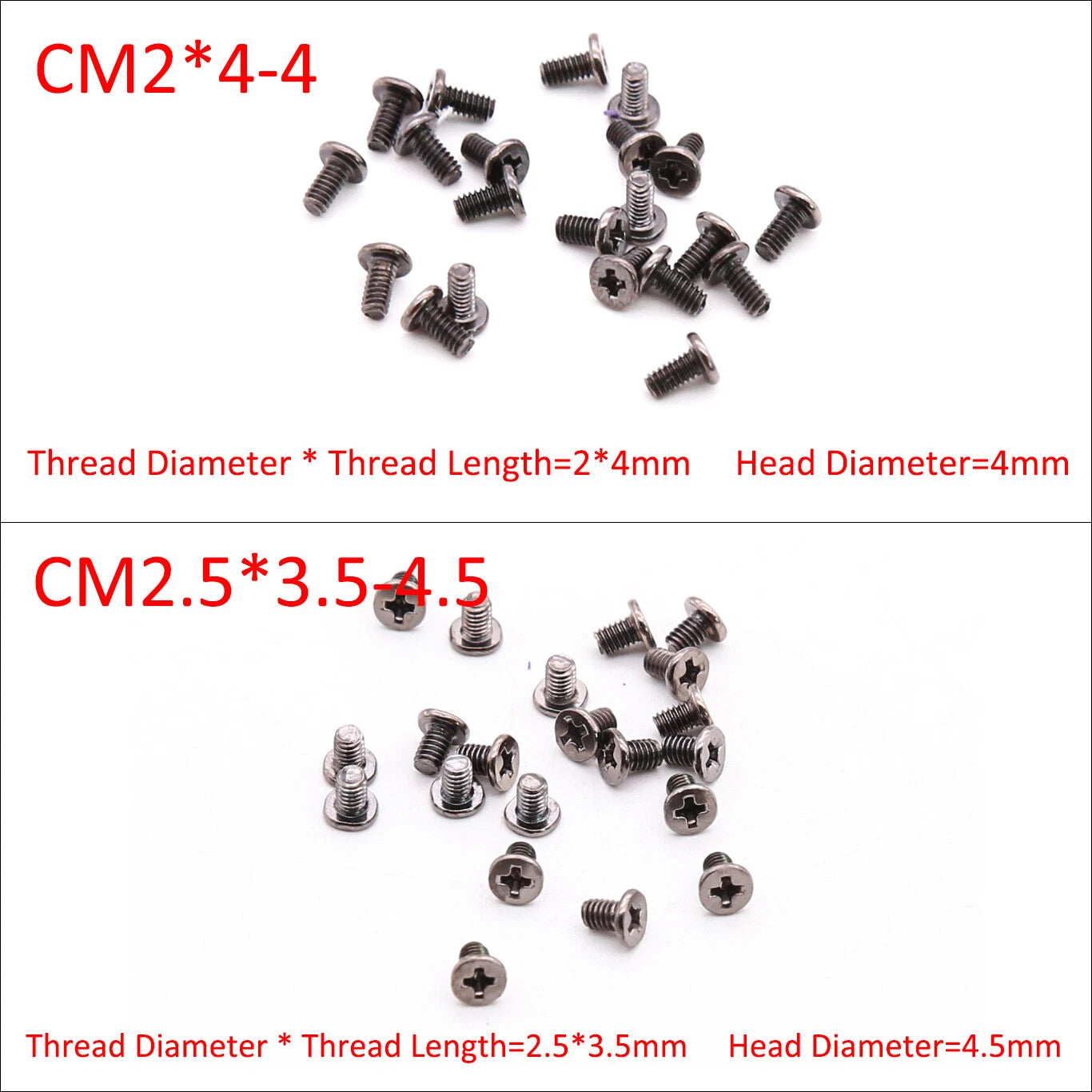 320-Piece Machine Screws Assortment Set M2 M2.5 M3 — for Phone, PC, Laptop, Keyboard & Hard Disk Repair