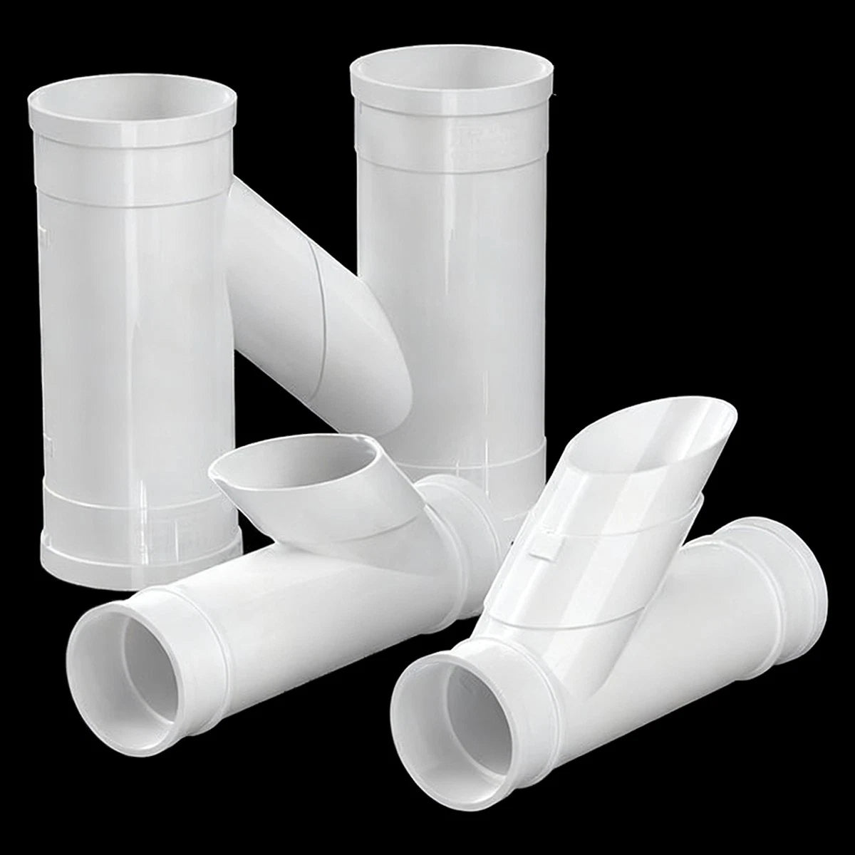 PVC Drain Pipe Connector Split-type Drainage Tube Fittings Interconnecting Pipe