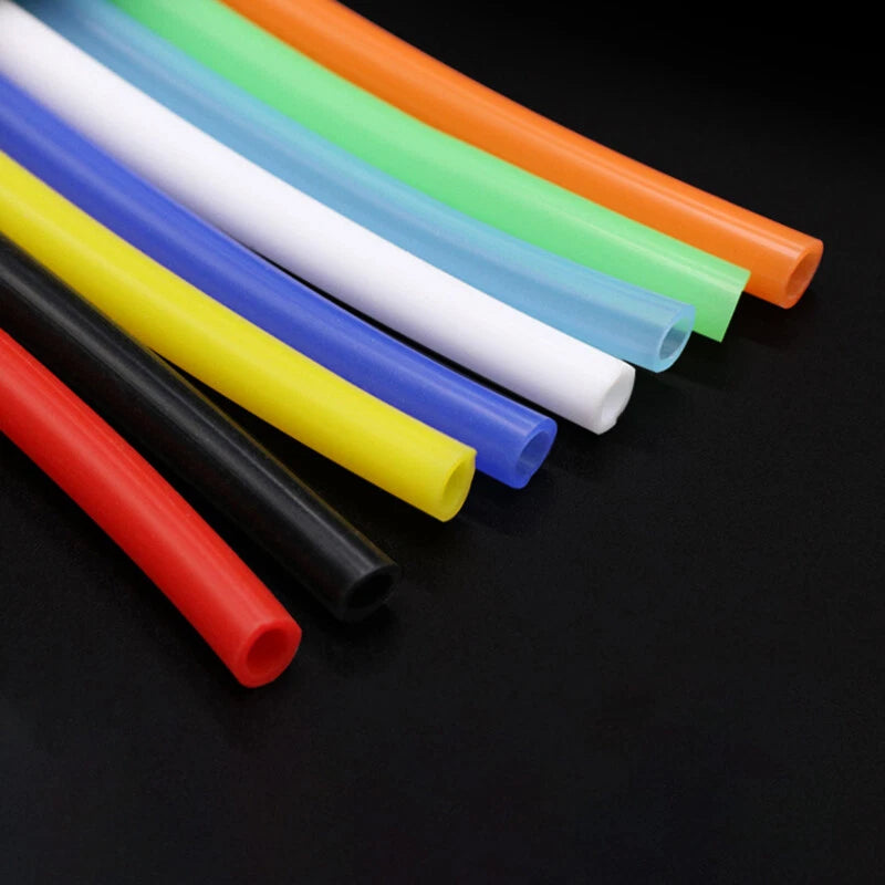 Food Grade Silicone Tube | Flexible Rubber Water Hose | 0.5mm–25mm ID, Multiple Colors
