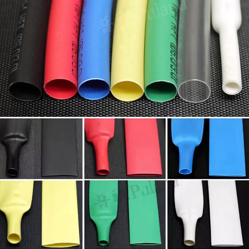 Heat Shrink Tubing 2:1 Ratio – 12mm to 18mm, 7 Colors, 1m–50m Lengths