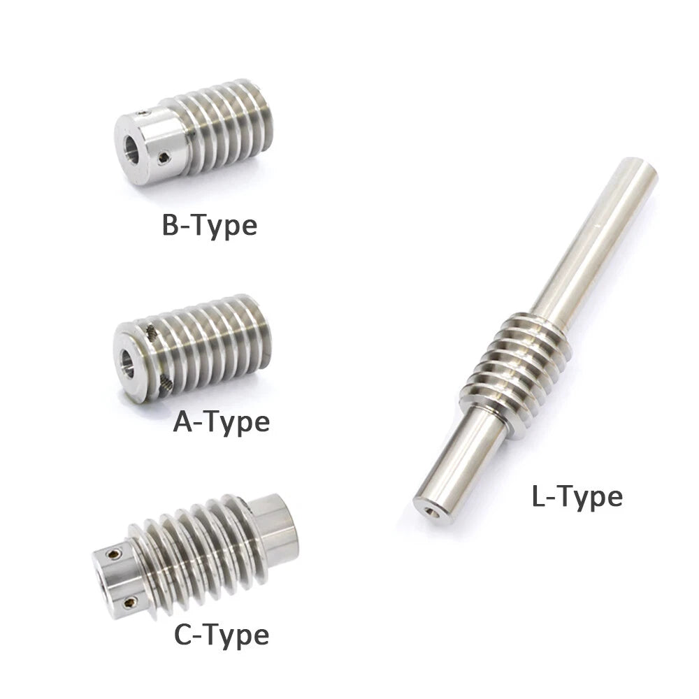 0.5/0.8/1/1.5 Module, 20 to 60 Teeth, Brass Worm Wheel Gear Shaft Hole 4mm-12mm