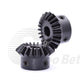 Module 3 Bevel Gear C45 Steel Miter Gear 90° 1:1 Pairing 20 Tooth Hardened Black
