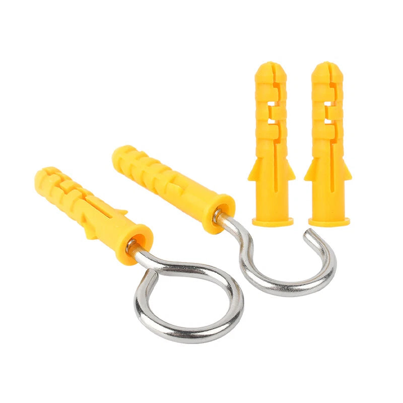 Stainless Steel A2 Screw Eye Hooks & Hook Screws — Self-Tapping, M3–M8