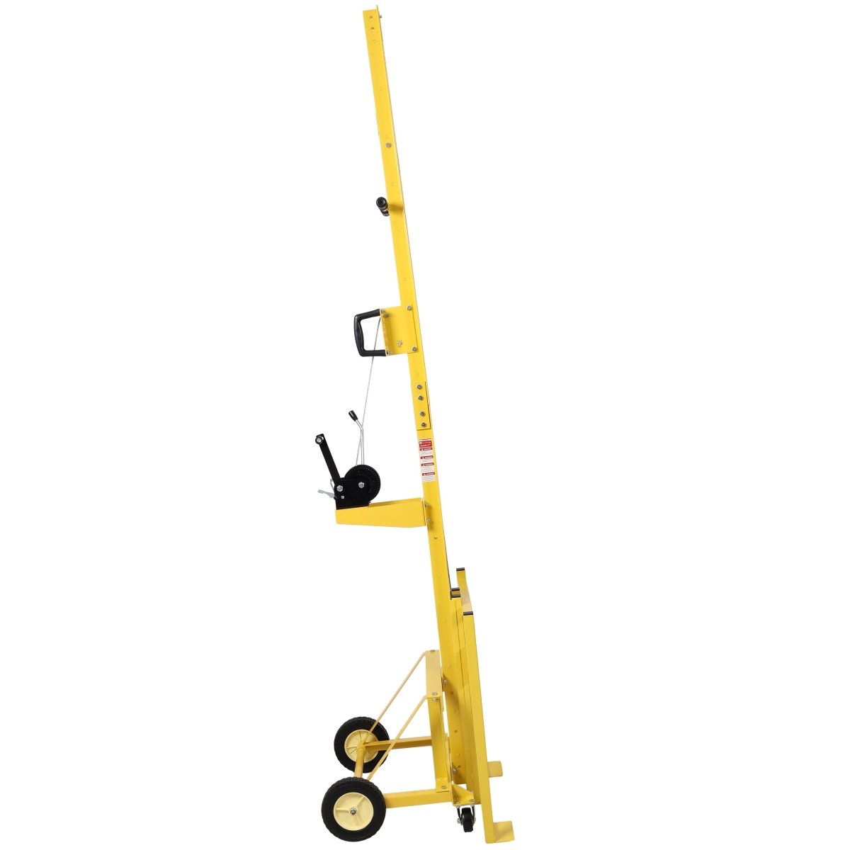 Drywall panel lift for walls, Load capacity 150LBS Heavy Duty Drywall Lifter, Use for drywall, OSB, plywood, insulation, cement board. Yellow Color - HomeDIYer