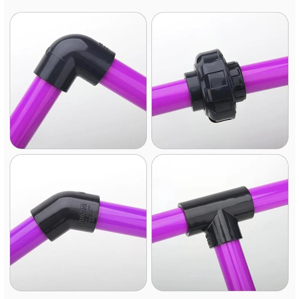 Purple PVC Pipe Round Tube – Solvent Weld Rigid Tubing 500mm Long | 20–50mm