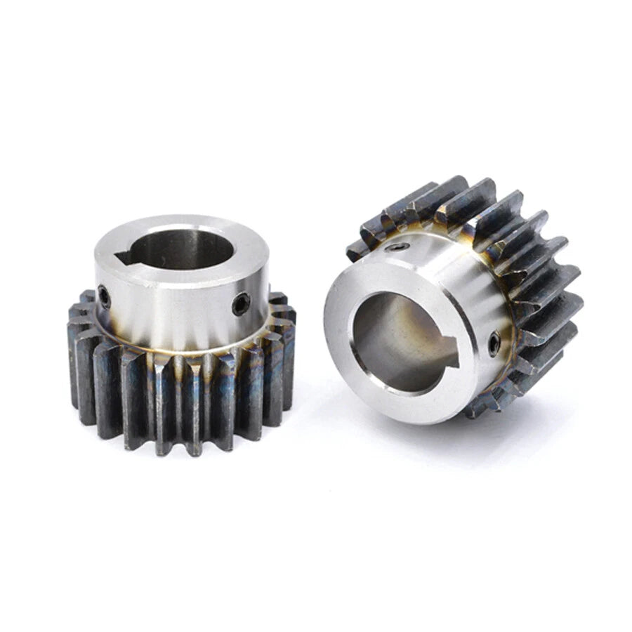 2 Mod 45# Steel Spur Gear 10-24T Bore 8-25mm Pinion Gear with Step Motor Gear