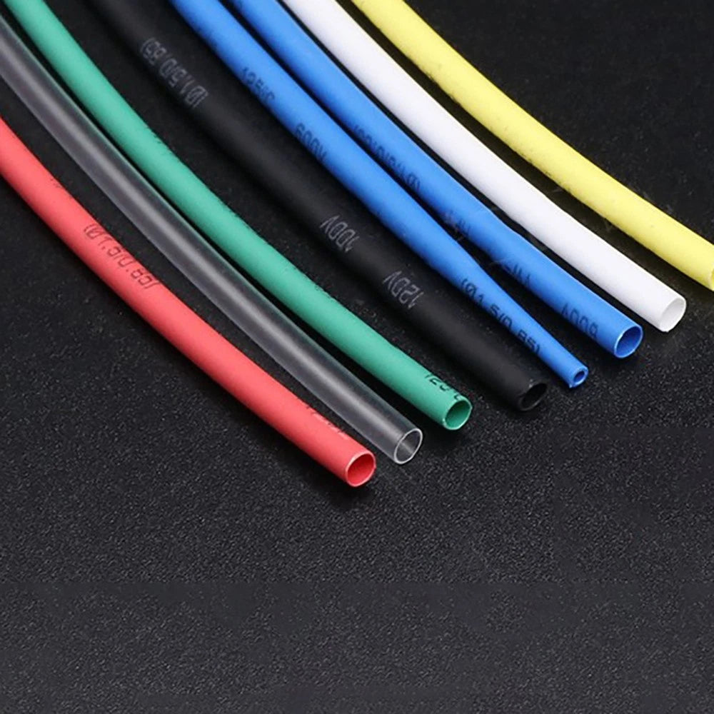 Heat Shrink Tubing 2:1 Ratio — φ2mm to φ210mm, 7 Colors, 1m Length