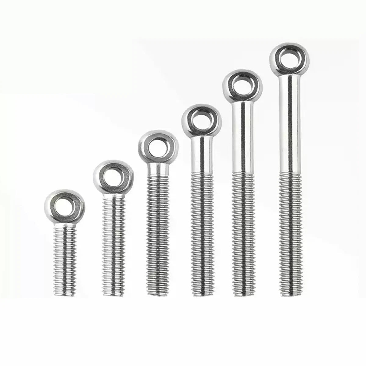 Stainless Steel Eye Bolts M5–M20 | DIN 444 Threaded Ring Bolt for Wire Rope & Catenary Hanging - HomeDIYer