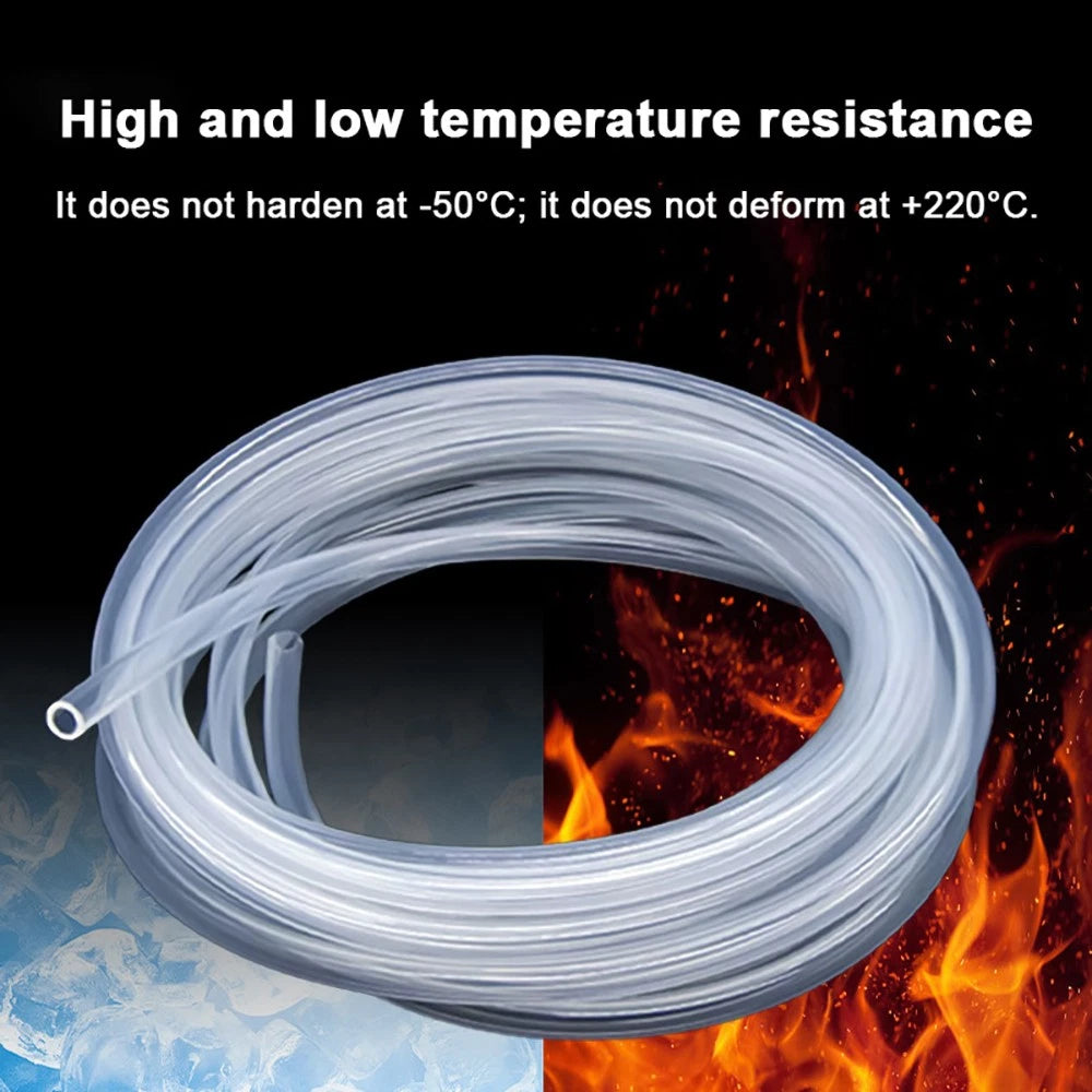 Food Grade Clear Silicone Tubing — Flexible Rubber Hose Pipe ID 0.33mm–50mm