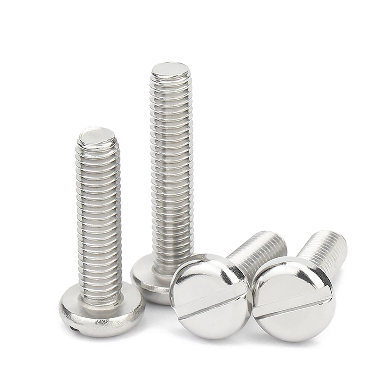 Slotted Pan Head Machine Screws A2 Stainless Steel DIN 85 — M1.6 to M10