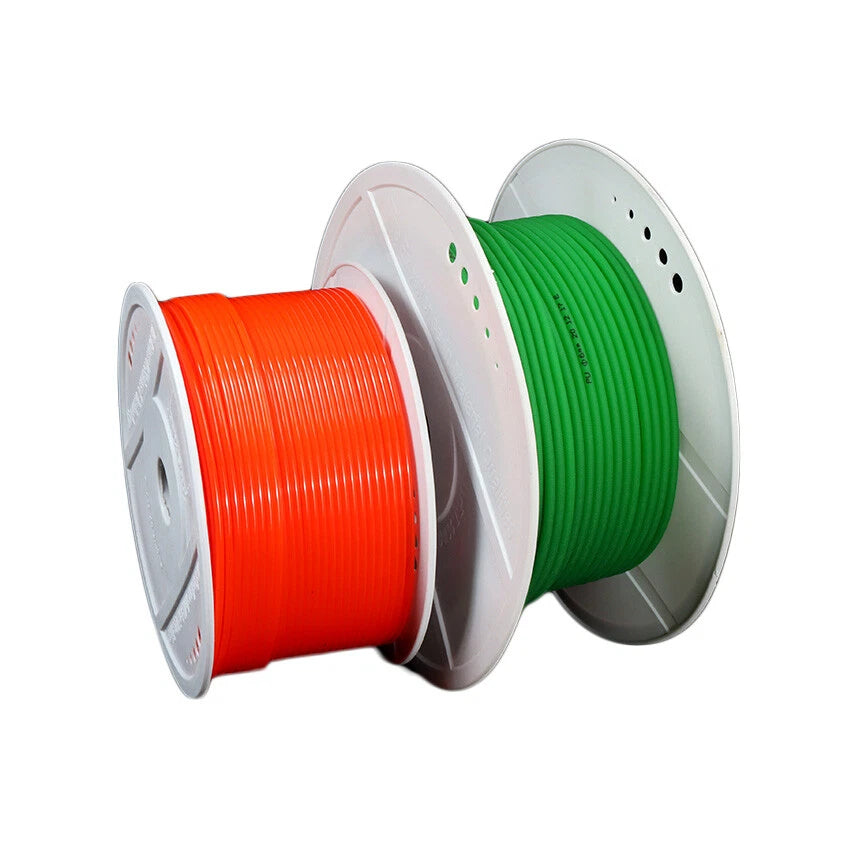 PU Round Drive Belt — Polyurethane Solid Round Belt 1.5mm–18mm, Green & Red