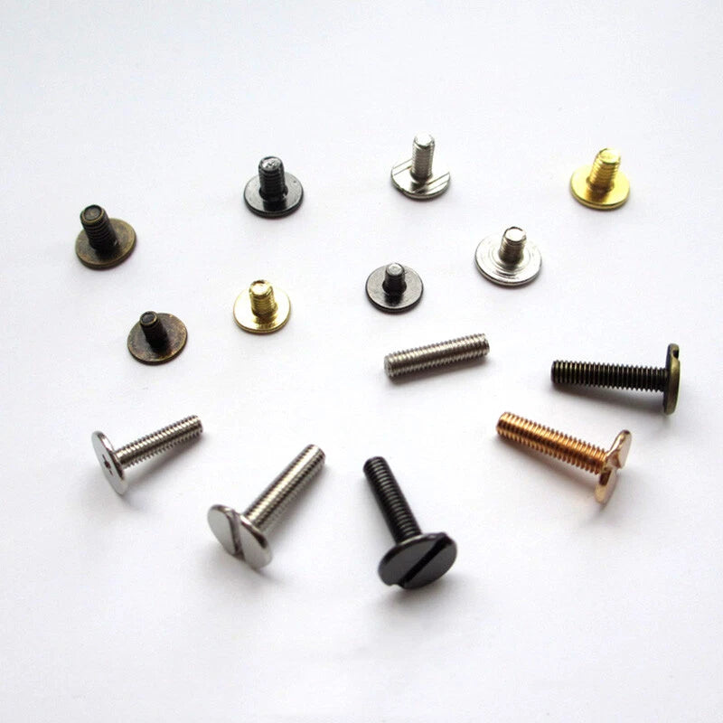 Rivets Base Buckle Iron Screws Leather Craft Grommets DIY Decorative 4/7/9/12mm